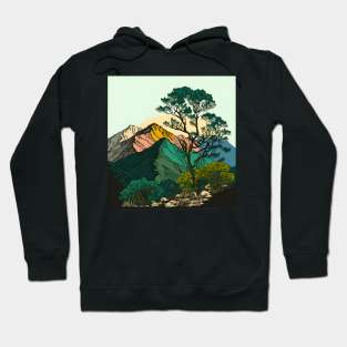 Landscape Forest Mountains Nature Hoodie